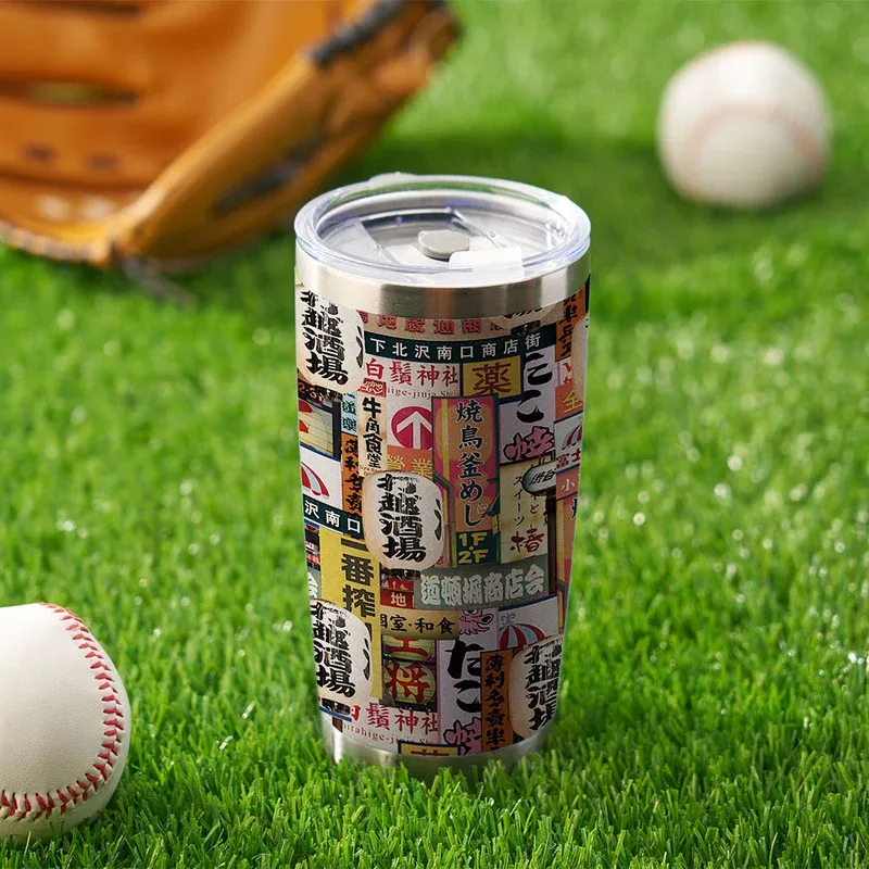 Tokyo-Tiger Tokyo Street Signs Orange 20oz Tumbler