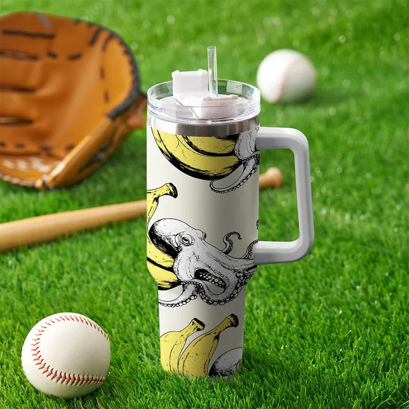 Tokyo-Tiger Octopus Disguised As A Banana 40oz Tumbler