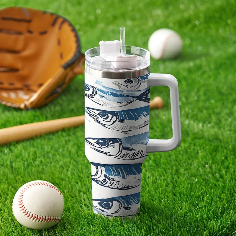 Tokyo-Tiger Oceanic Fish 40oz Tumbler