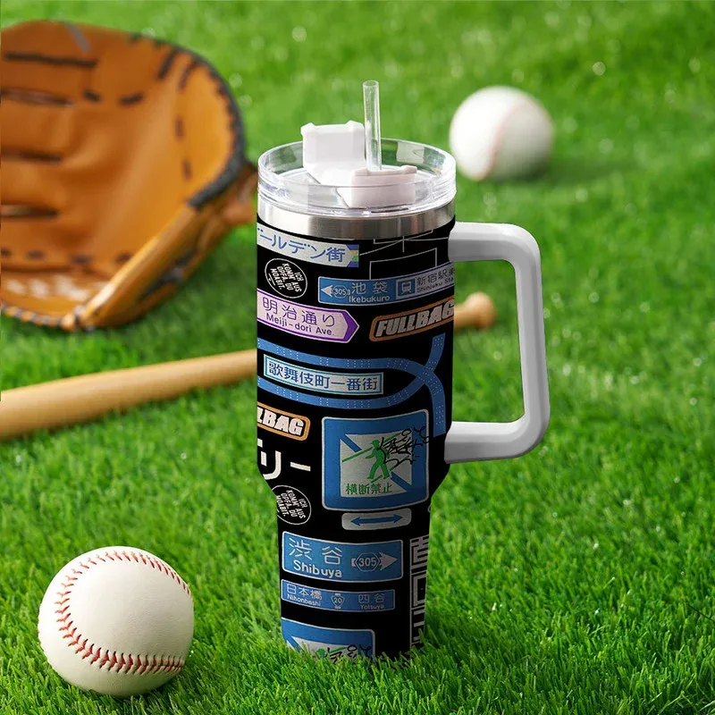 Tokyo-Tiger Urban Japanese Signage 40oz Tumbler