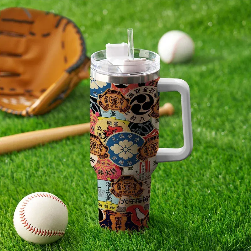 Tokyo-Tiger Japanese Amulet 40oz Tumbler