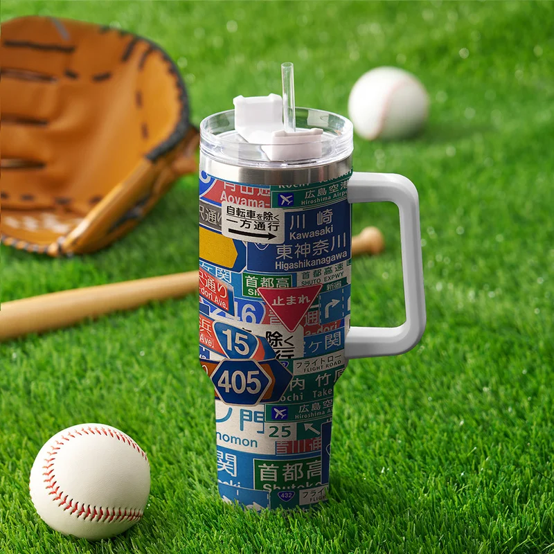 Tokyo-Tiger Japanese Urban Navigation 40oz Tumbler