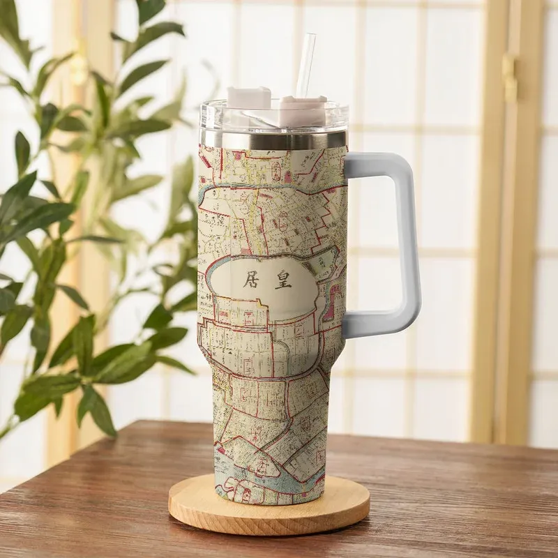 Tokyo-Tiger Vintage Historical Map 40oz Tumbler