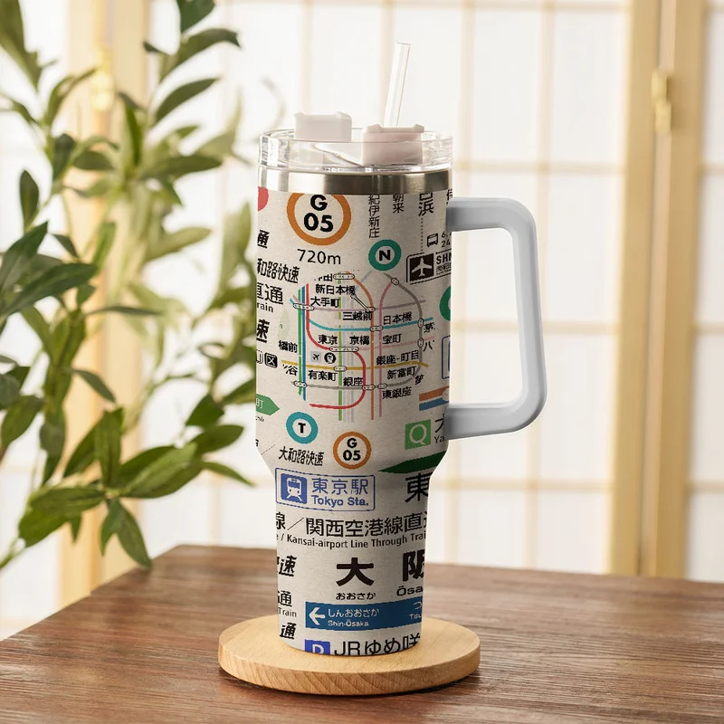 Tokyo-Tiger Tokyo Train Lines 40oz Tumbler