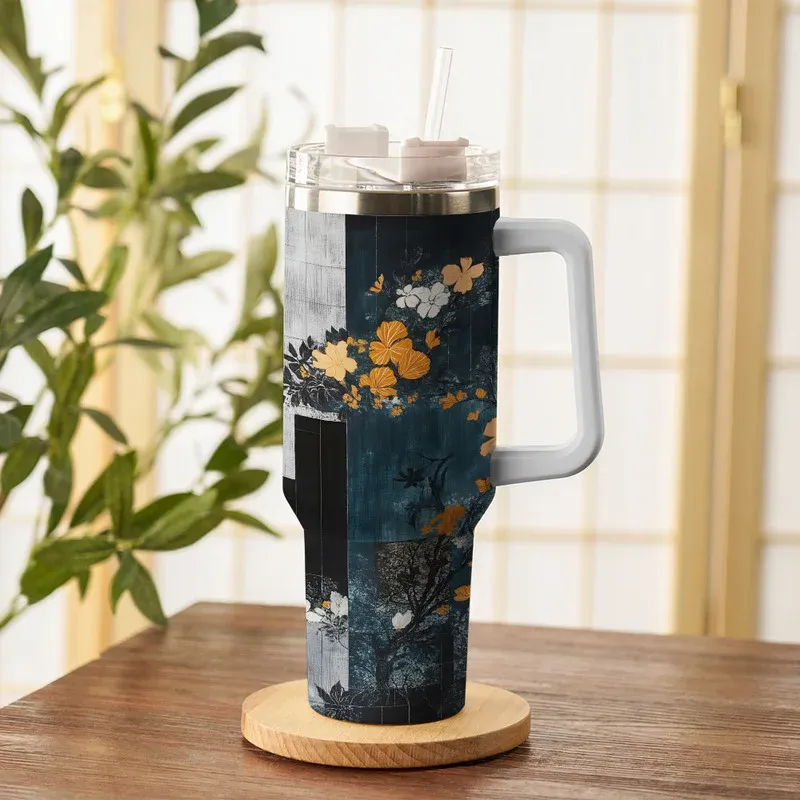 Tokyo-Tiger Flower Fantasy 40oz Tumbler
