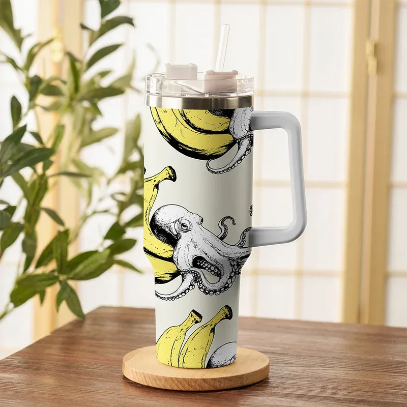 Tokyo-Tiger Octopus Disguised As A Banana 40oz Tumbler