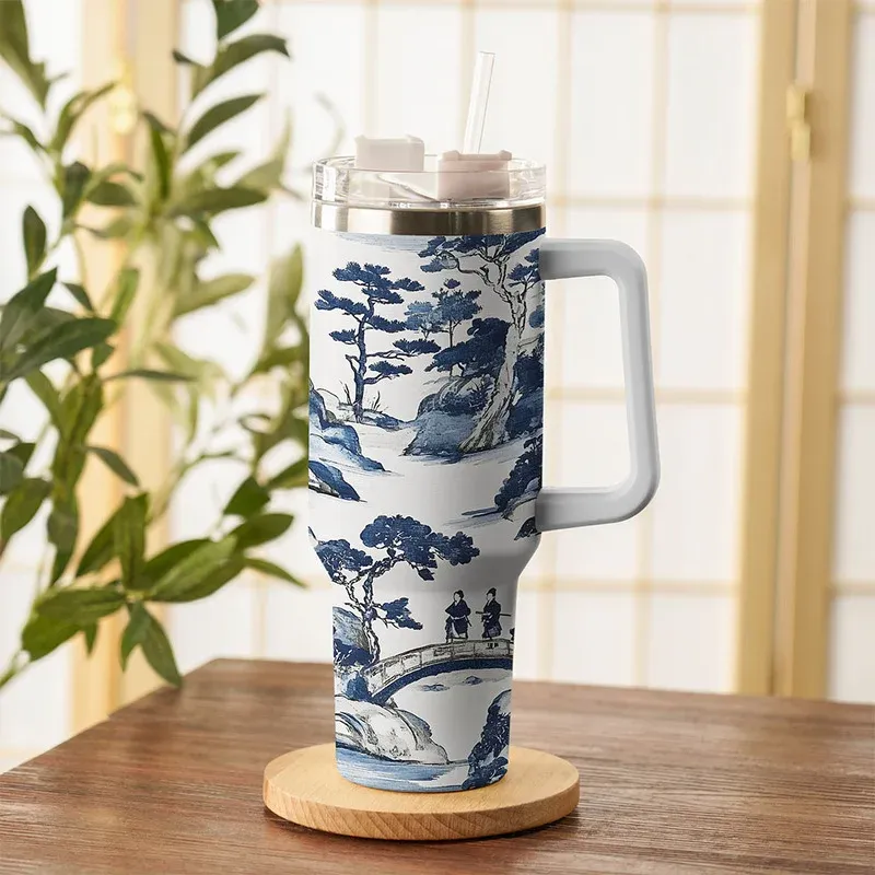 Tokyo-Tiger Bridge Over Tranquil Waters 40oz Tumbler
