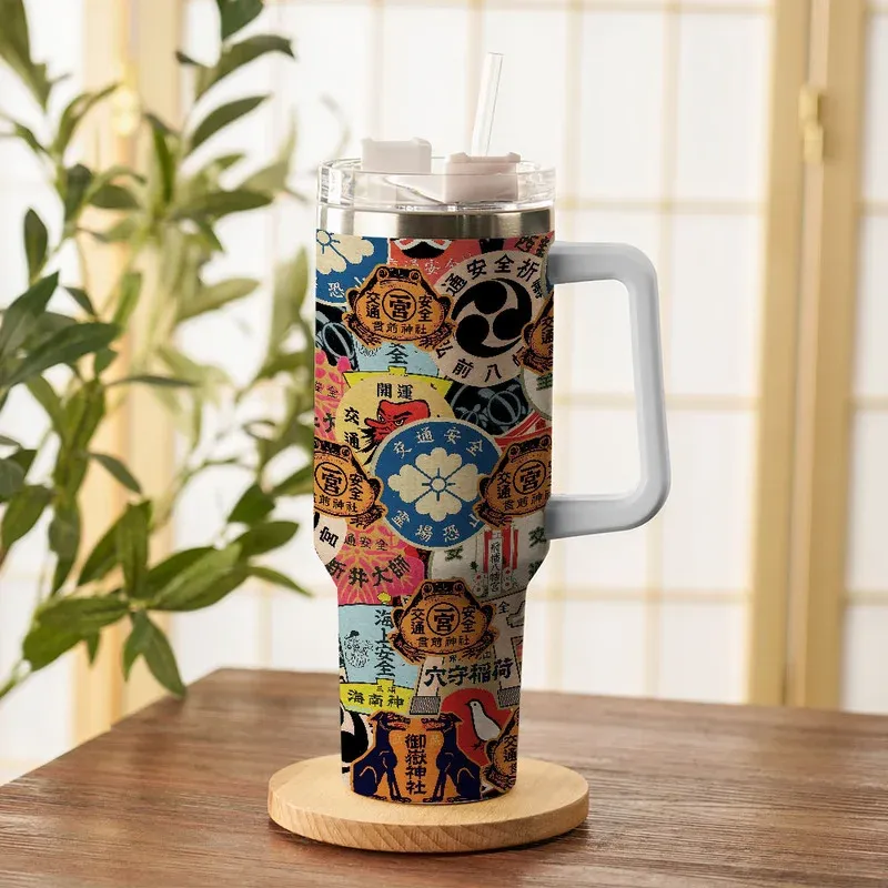 Tokyo-Tiger Japanese Amulet 40oz Tumbler
