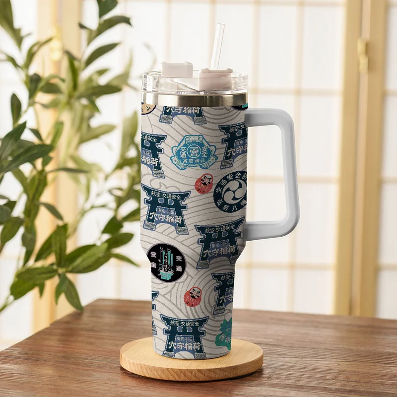 Tokyo-Tiger Traditional Japanese Amulets 40oz Tumbler