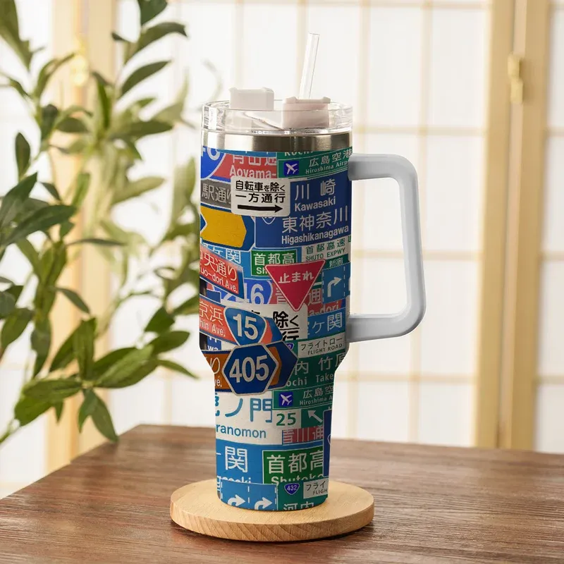 Tokyo-Tiger Japanese Urban Navigation 40oz Tumbler