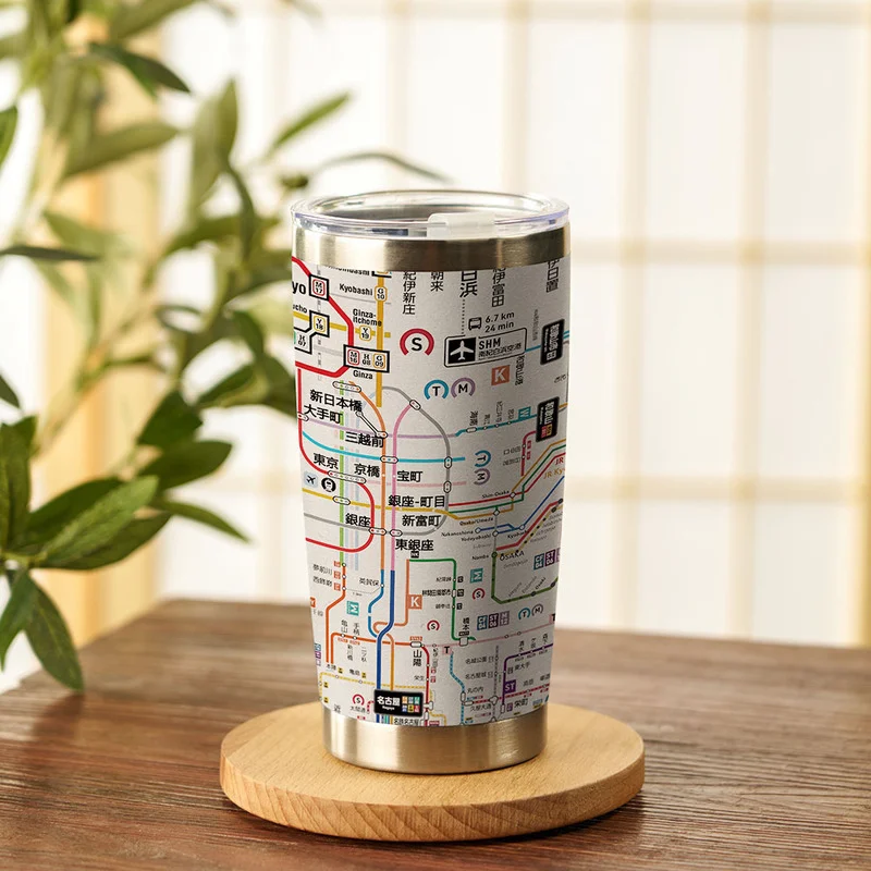 Tokyo-Tiger Tokyo Subway Map 20oz Tumbler