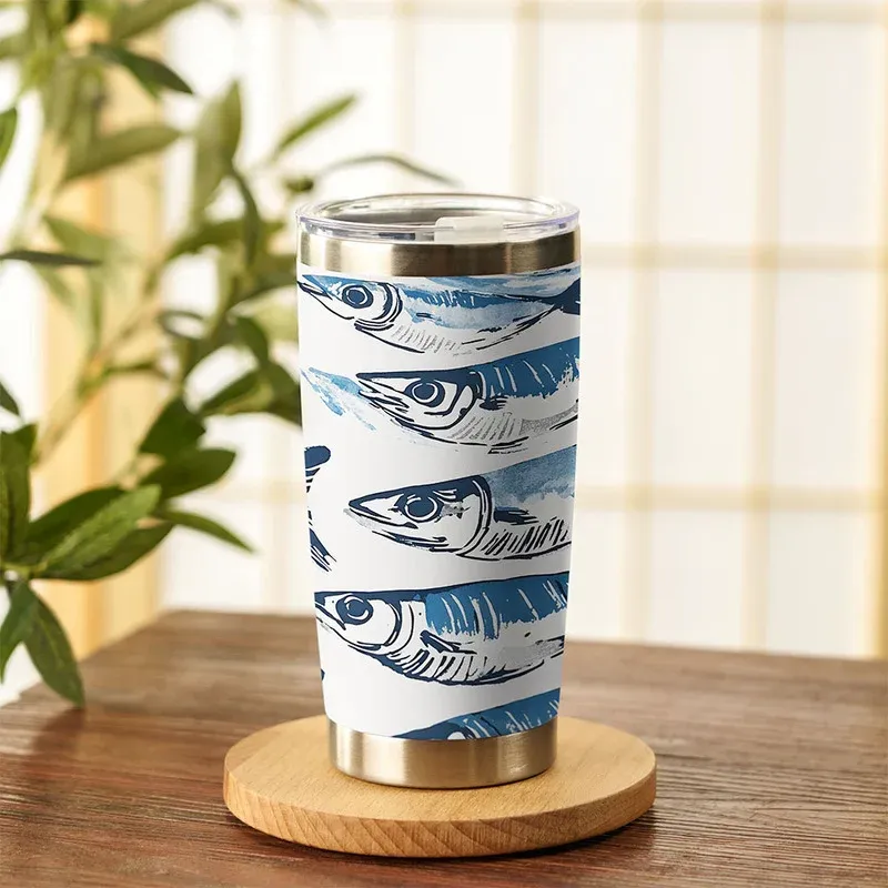 Tokyo-Tiger Oceanic Fish 20oz Tumbler