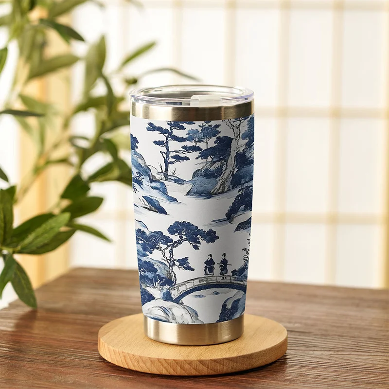 Tokyo-Tiger Bridge Over Tranquil Waters 20oz Tumbler