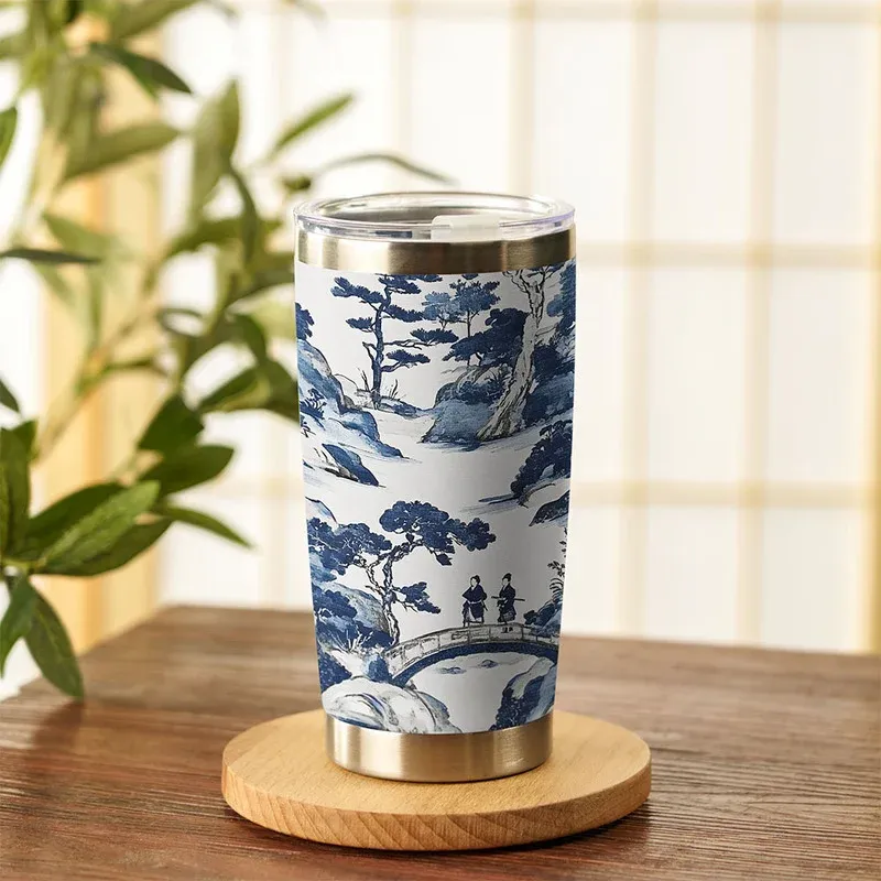 Tokyo-Tiger Bridge Over Tranquil Waters 20oz Tumbler