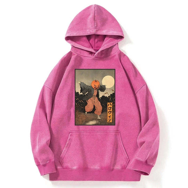Tokyo-Tiger Japanese Pumpkin Monster Washed Hoodie Sale