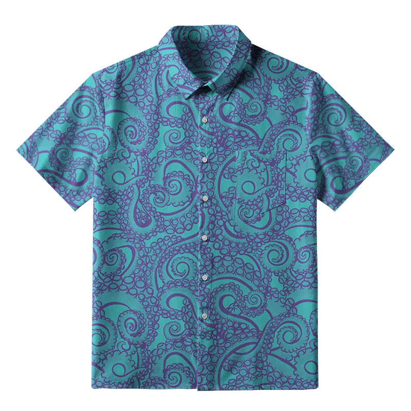 Tokyo-Tiger Octopus Tentacles Button-up Shirt Sale