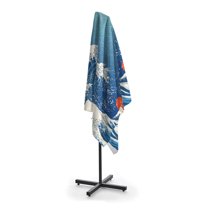Tokyo-Tiger The Great Wave Off Fuji Beach Towel