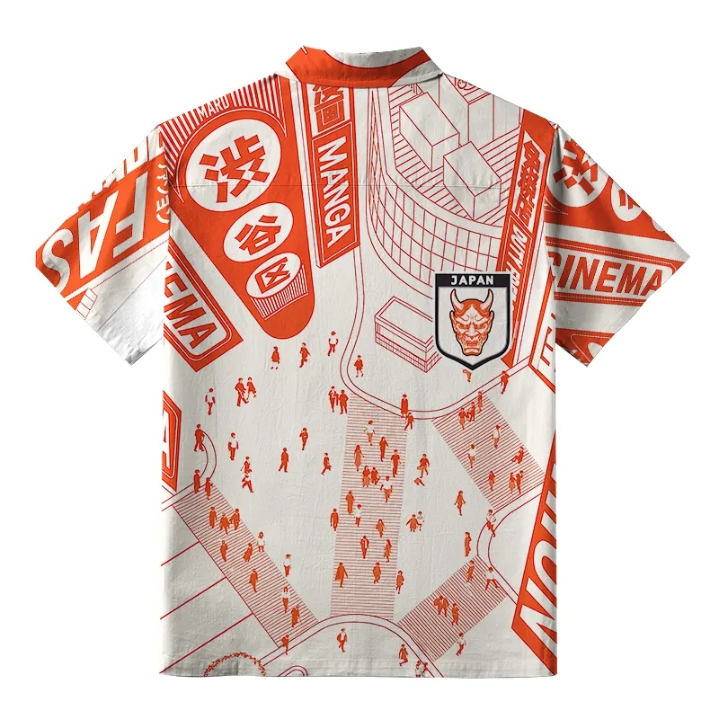 Tokyo-Tiger Shibuya Crossing Aloha Hawaiian Shirt