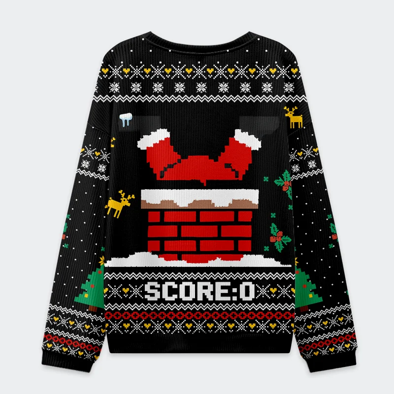 Tokyo-Tiger Santa Claus Fell Into The Chimney Christmas Ugly Sweatshirt