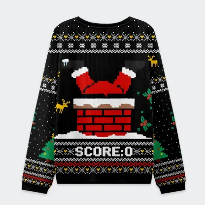 Tokyo-Tiger Santa Claus Fell Into The Chimney Christmas Ugly Sweatshirt