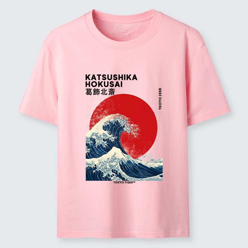 Tokyo-Tiger The Great Wave And Sun Classic T-Shirt