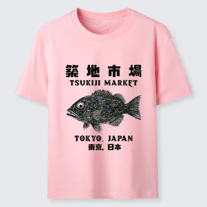 Tokyo-Tiger Tokyo Tsukiji Market Classic T-Shirt