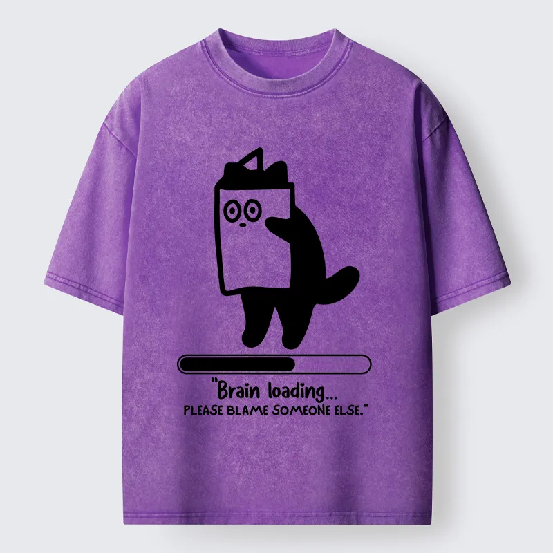 Tokyo-Tiger Blaming Others Washed T-Shirt