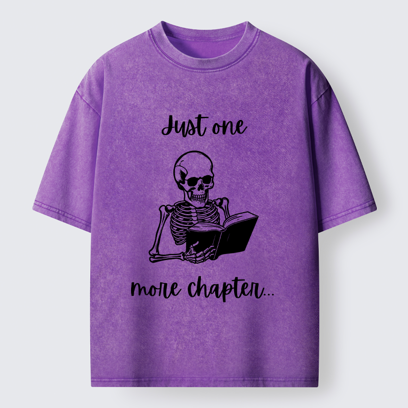 Tokyo-Tiger Skeleton Reading Washed T-Shirt