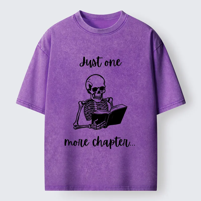 Tokyo-Tiger Skeleton Reading Washed T-Shirt