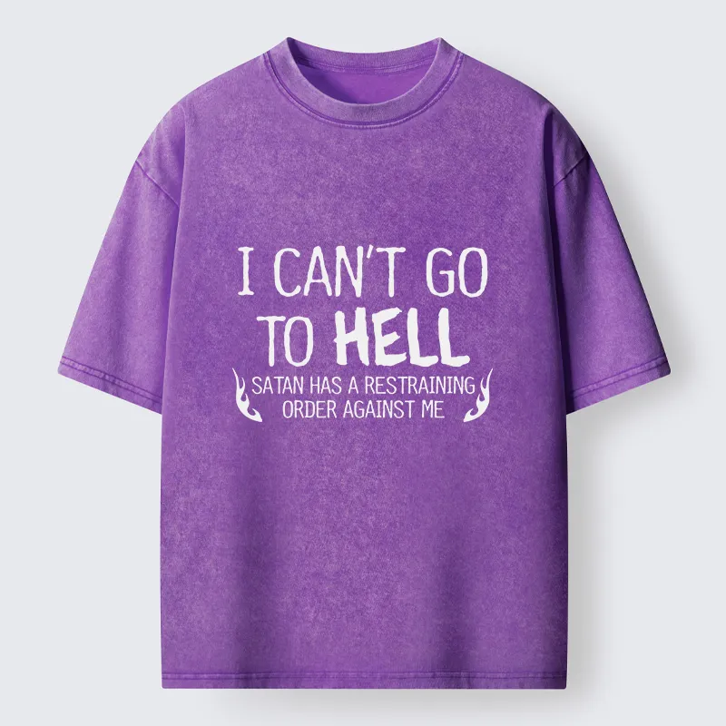 Tokyo-Tiger I Can't Go To Hell Washed T-Shirt