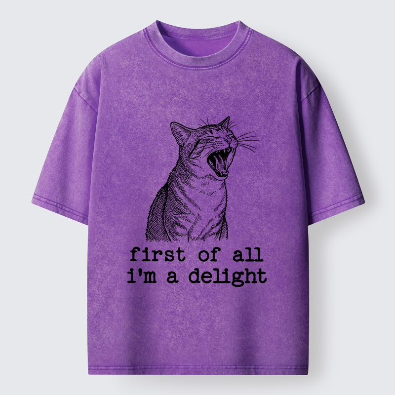 Tokyo-Tiger Cats With A Sense Of Contrast Washed T-Shirt