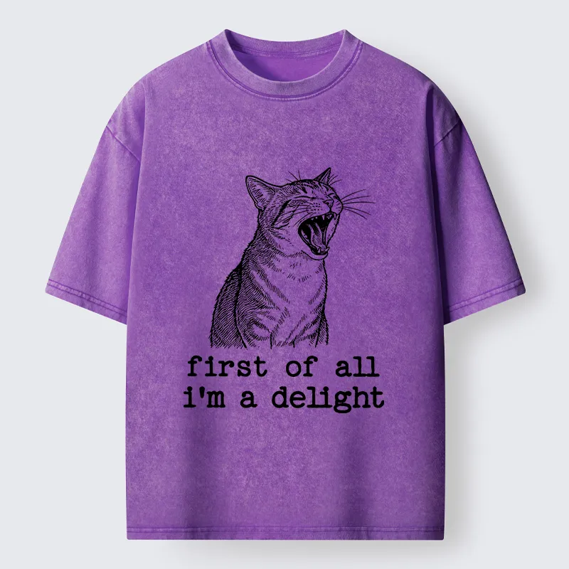 Tokyo-Tiger Cats With A Sense Of Contrast Washed T-Shirt