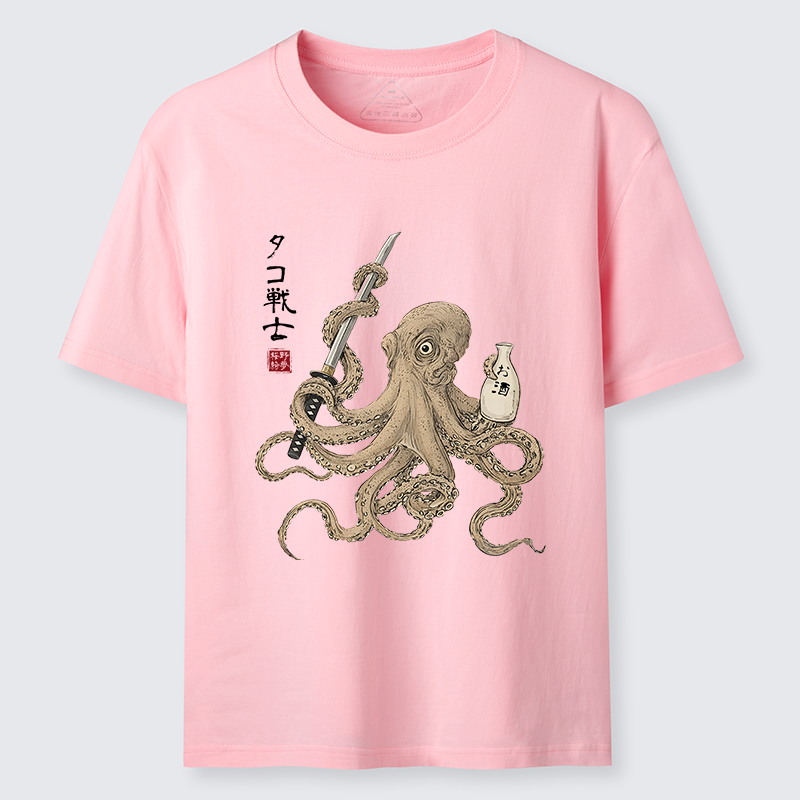 Tokyo-Tiger Octopus Samurai And Sake Classic T-Shirt