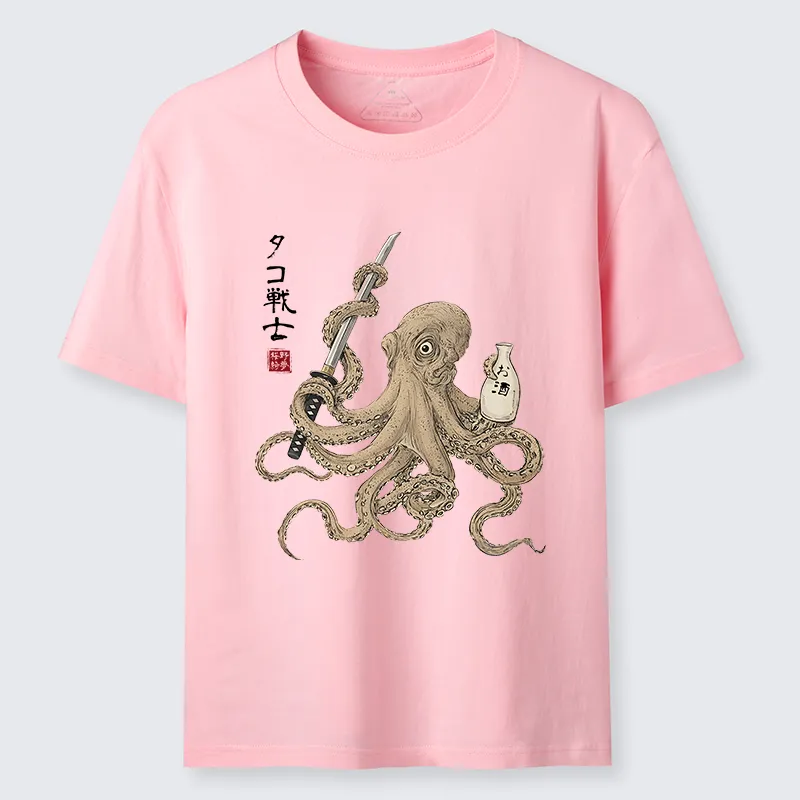 Tokyo-Tiger Octopus Samurai And Sake Classic T-Shirt
