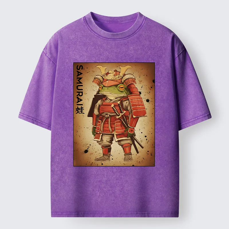 Tokyo-Tiger Frog Japanese General Washed T-Shirt