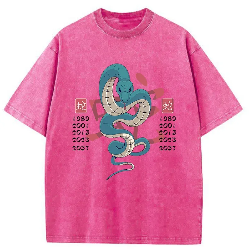 Tokyo-Tiger Celebrate The Years Of The Snake Washed T-Shirt