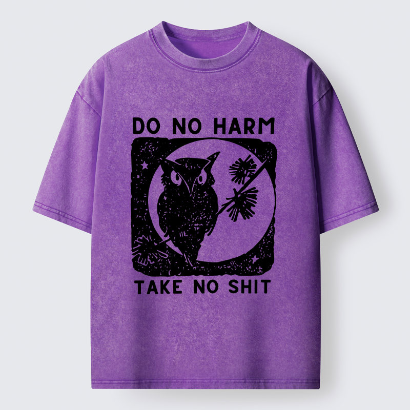 Tokyo-Tiger Owl Meme Washed T-Shirt