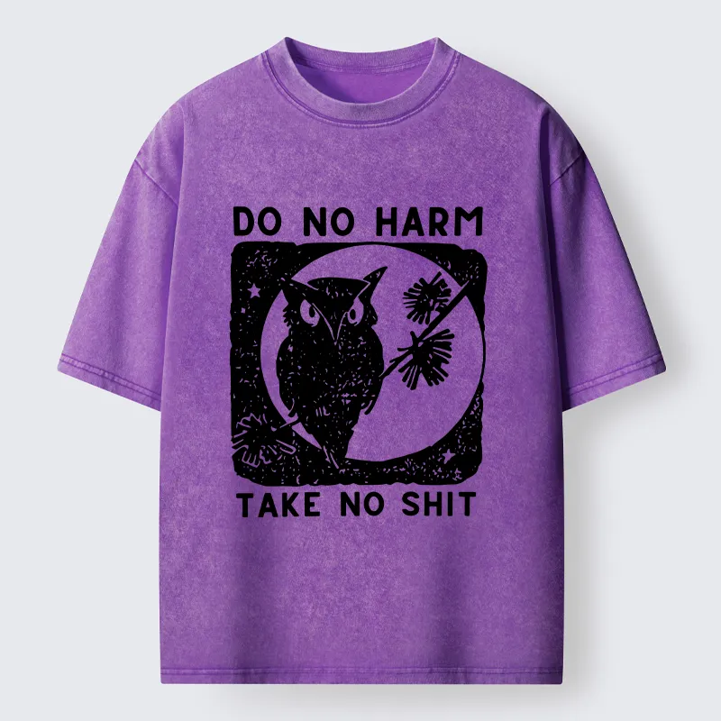 Tokyo-Tiger Owl Meme Washed T-Shirt