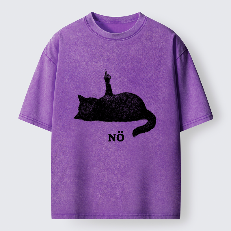 Tokyo-Tiger Cat Refused Washed T-Shirt