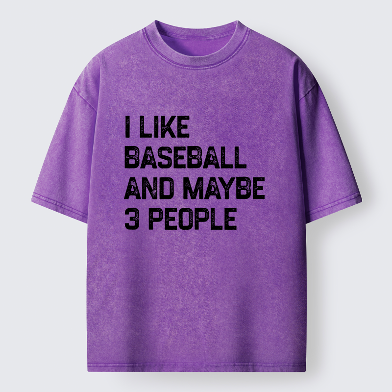 Tokyo-Tiger I Like Baseball Washed T-Shirt