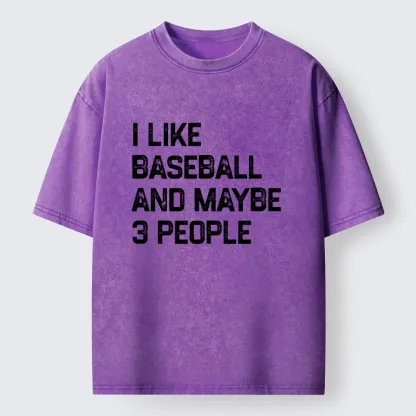 Tokyo-Tiger I Like Baseball Washed T-Shirt