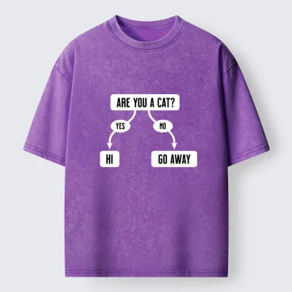 Tokyo-Tiger Are You A Cat Washed T-Shirt