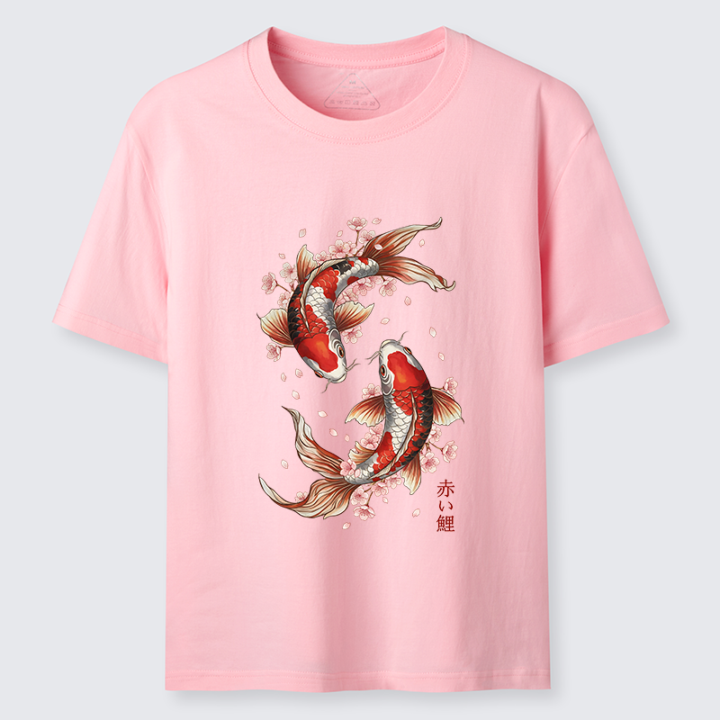 Tokyo-Tiger Sakura Koi Fish Japanese Zen Classic T-Shirt