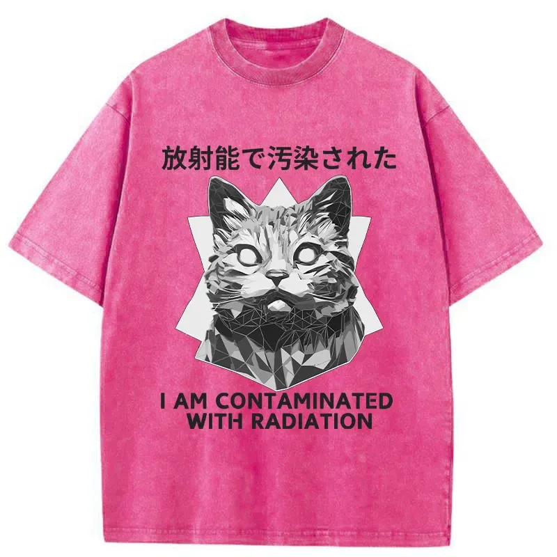 Tokyo-Tiger Mutated Cat Washed T-Shirt
