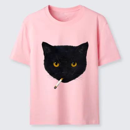 Tokyo-Tiger Smoking Cat Classic T-Shirt