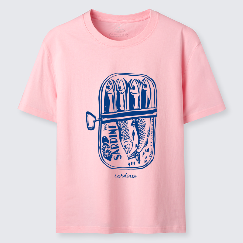 Tokyo-Tiger Woodcut Sardines Classic T-Shirt