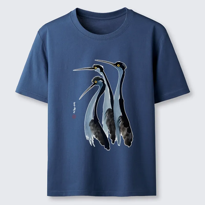 Tokyo-Tiger Blue Crane Classic T-Shirt