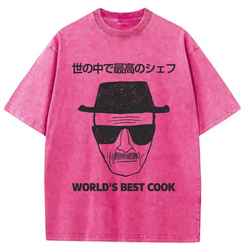 Tokyo-Tiger World's Best Cook Washed T-Shirt