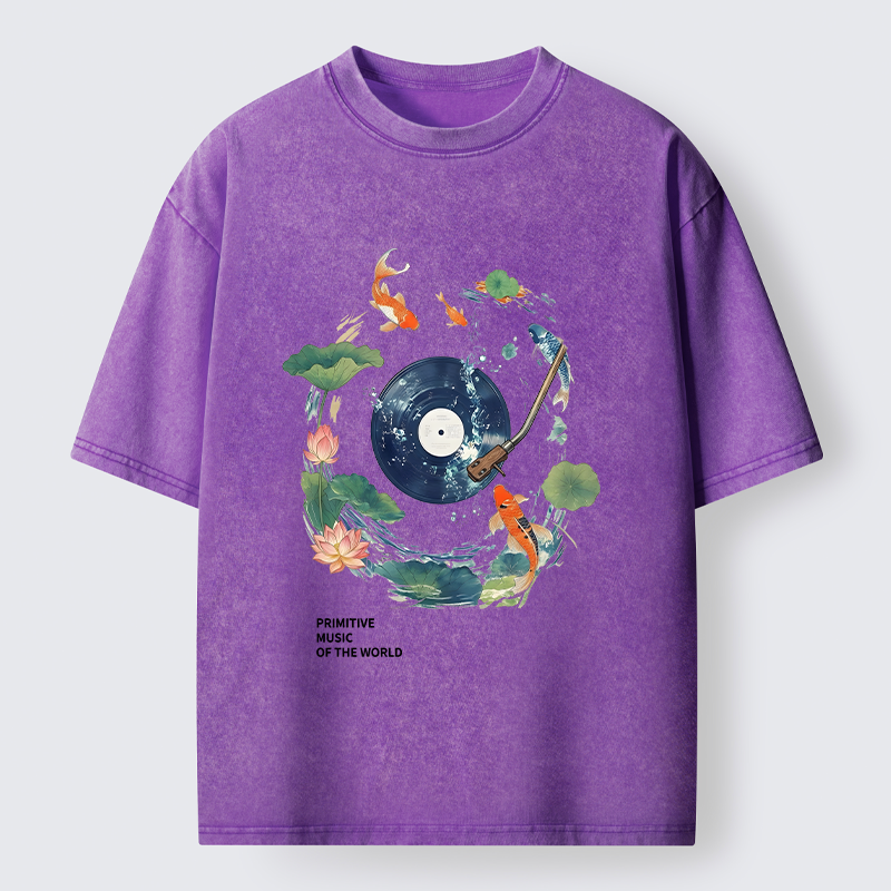 Tokyo-Tiger Underwater Record Washed T-Shirt