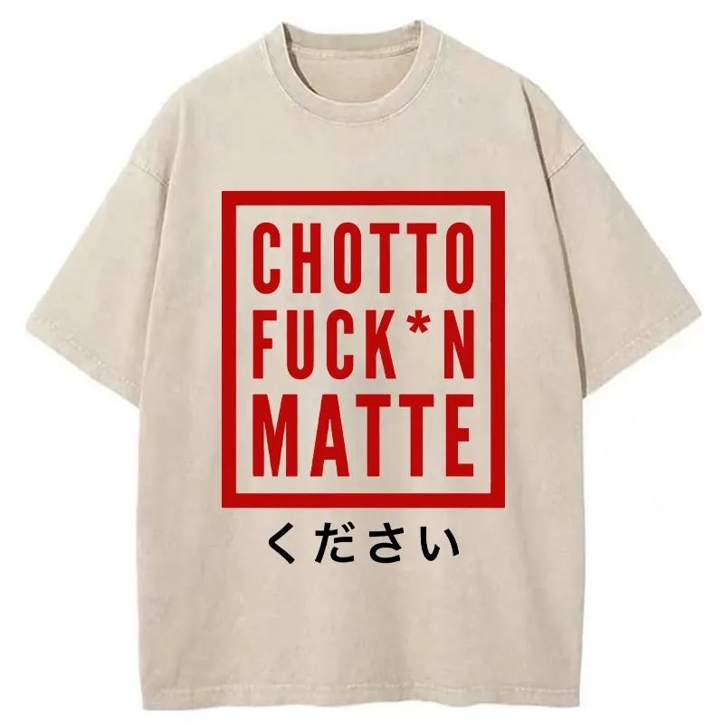 Tokyo-Tiger Japanese Chotto Matte Washed T-Shirt